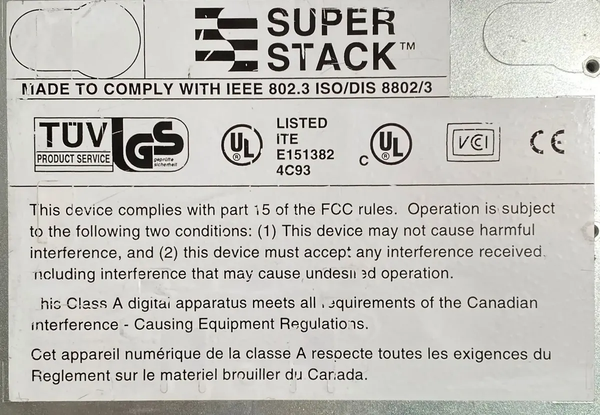 Switch 3Com Super Stack II PS Hub 40 RJ45 24-Port 1640-610-000 - Imagem 8