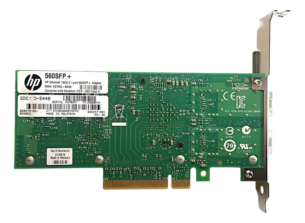 Placa de Rede HP X520-DA2 560SFP+ 10GB 2-Port 669279-001 - Imagem 6