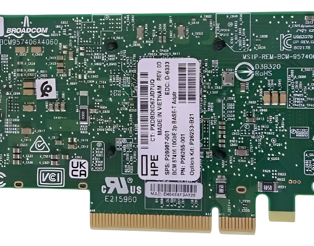 PLACA DE REDE HPE 57416 10GB RJ45 2-Port P26987-001 - Imagem 5