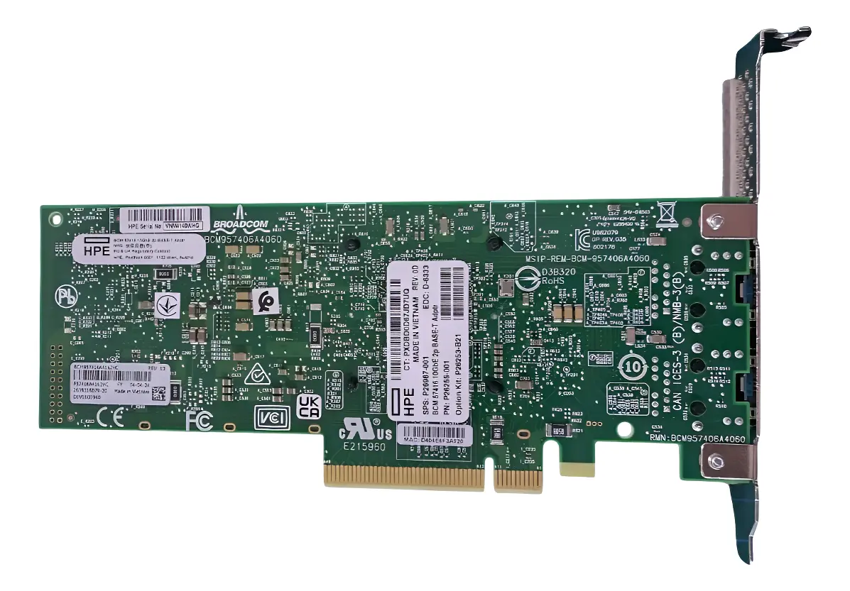 PLACA DE REDE HPE 57416 10GB RJ45 2-Port P26987-001 - Imagem 6