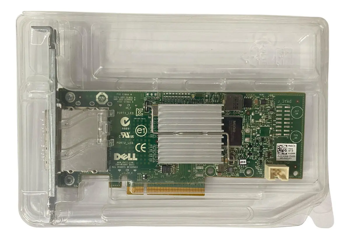 HBA DELL PERC H200E 6GB SAS Mini-SAS 2-Port 012DNW 12DNW - Imagem 5