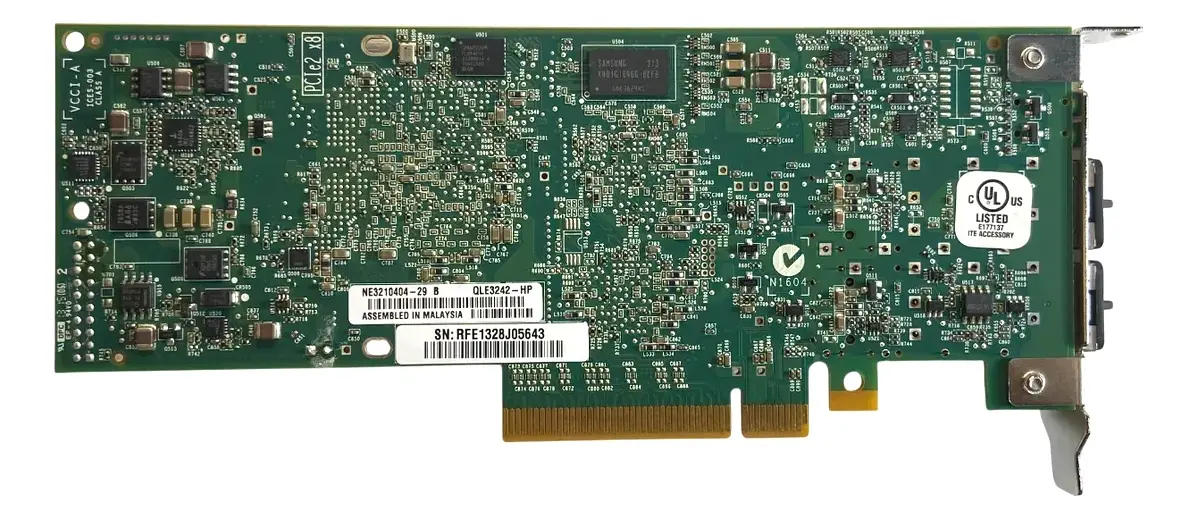 Placa de Rede HP NC523SFP QLE3242 10GB SFP+ 2-Port 593742-001 593717-B21 - Imagem 6