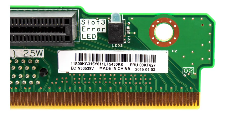 RISER CARD PCI SLOT 2/3 X3550 M5 00KG368 00KF626 00KF627 - Imagem 5