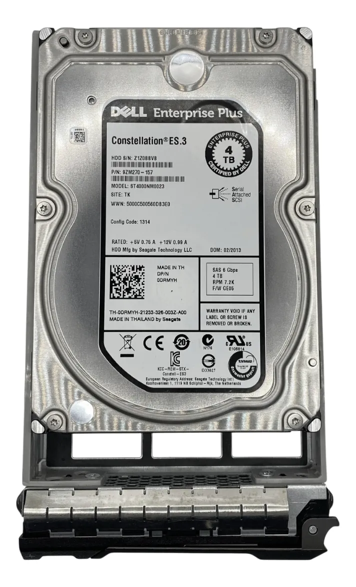 HD DELL EQUALLOGIC 4TB 7.2K 6G 3.5 SAS 0DRMYH DRMYH seminovo - Imagem 2
