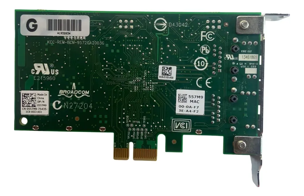 Placa de Rede DELL 5720 1GB RJ45 2-Port NIC 0WCCH9 WCCH9 - Imagem 4