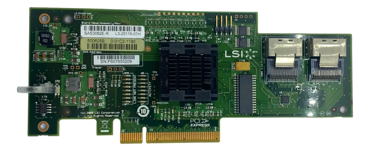 CONTROLADORA IBM BR10i SAS3082E-R 3GB 44E8690 44E8688 - Imagem 4