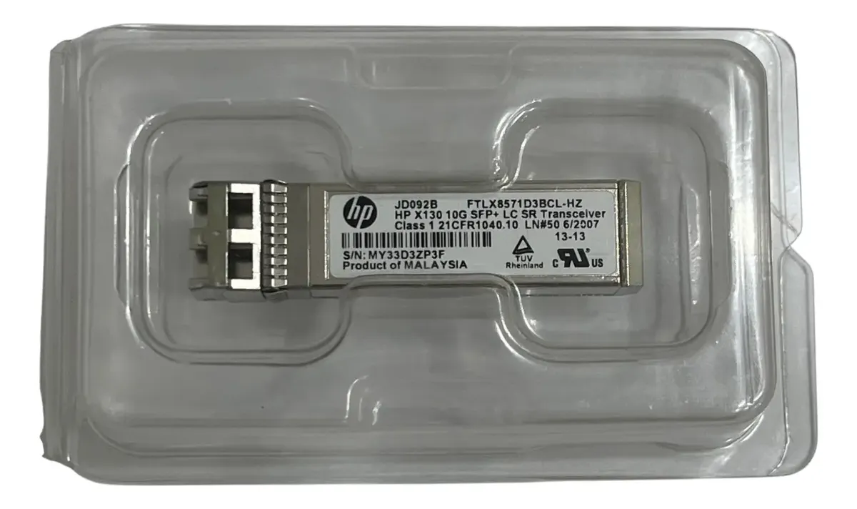 GBIC HP 10GB SFP+ LC SR JD092B PLRXPL-SCS43-HP - Imagem 3