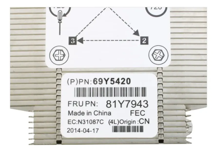 DISSIPADOR IBM SYSTEM X3100 M4 69Y5420 81Y7943 - Imagem 4
