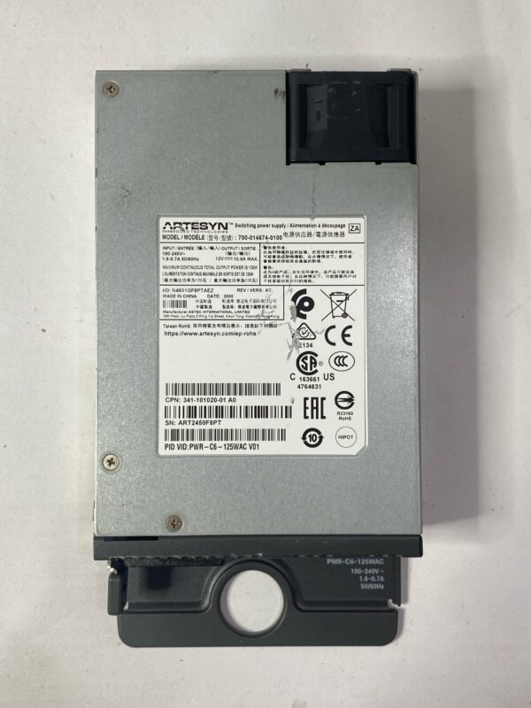 FONTE CISCO 125W PARA SWITCH CATALYST 9200 PWR-C6-125WAC - Imagem 2
