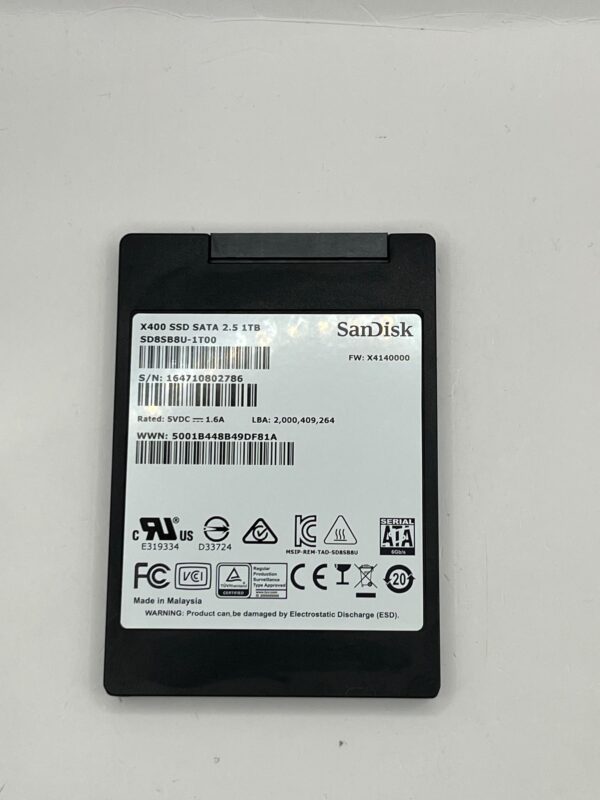 SSD SANDISK 1TB 2.5 SATA X400 SD8SB8U-1T00