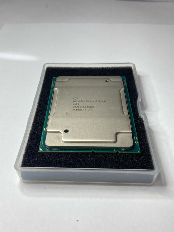 PROCESSADOR INTEL XEON GOLD 6138 BX806736138 DE 20 NÚCLEOS E 3.7GHZ DE FREQUÊNCIA