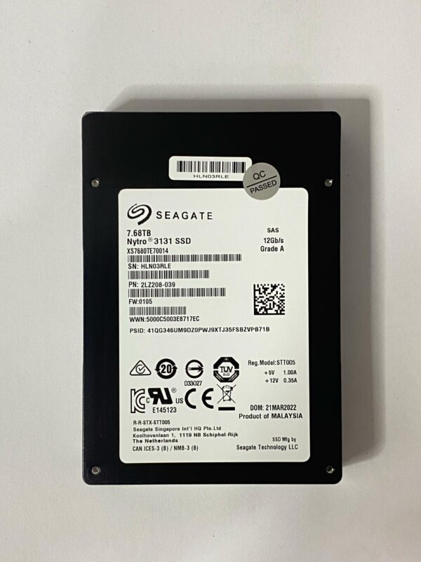 SSD SEAGATE 7.68TB 2.5 SAS Server XS7680SE70084 XS7680TE70014 - Imagem 2
