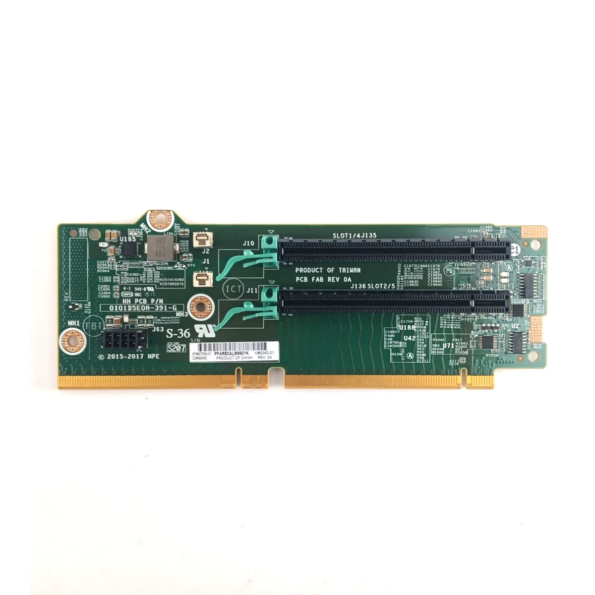 RISER HP DL380 G10 2-Slots x16 809463-001 875059-001
