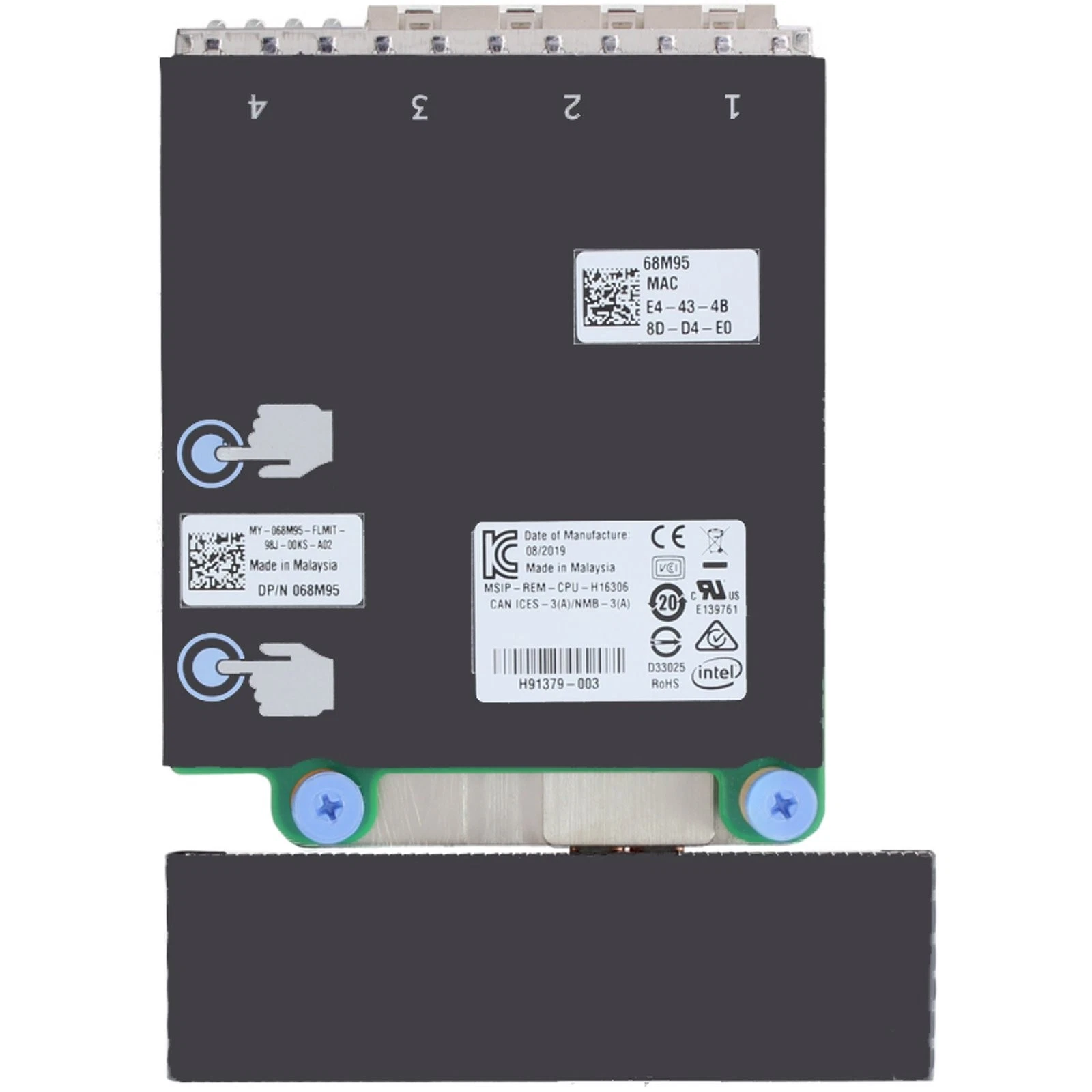 Placa de Rede DELL X710 10GB SFP+ 4-Port 068M95 68M95 - Imagem 3