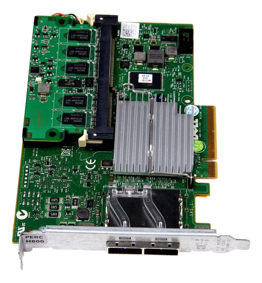 Controladora DELL H800 6GB SAS SFF-8088 2-Port 087V49 87V49 - Imagem 4