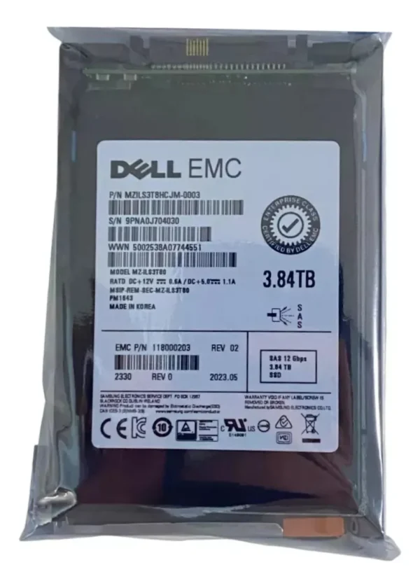 SSD EMC 3.84TB 2.5 SAS 12Gb 005053576 005053577 - Imagem 3