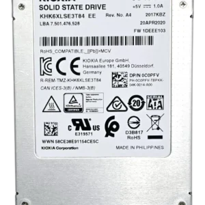 SSD 3.84TB 2.5 6Gb/s SATA KHK6XLSE3T84 0C0PFV C0PFV