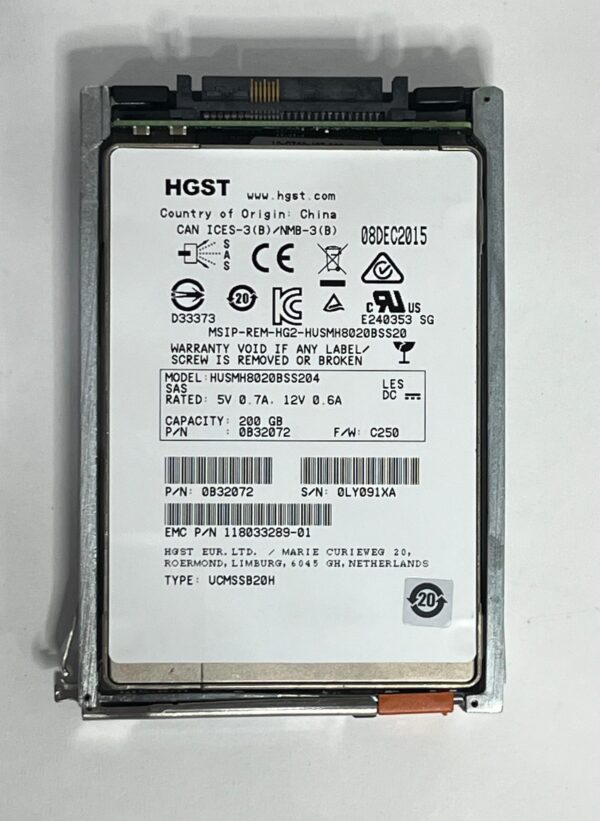 SSD EMC 200GB 2.5 SAS 6GBPs 005051195