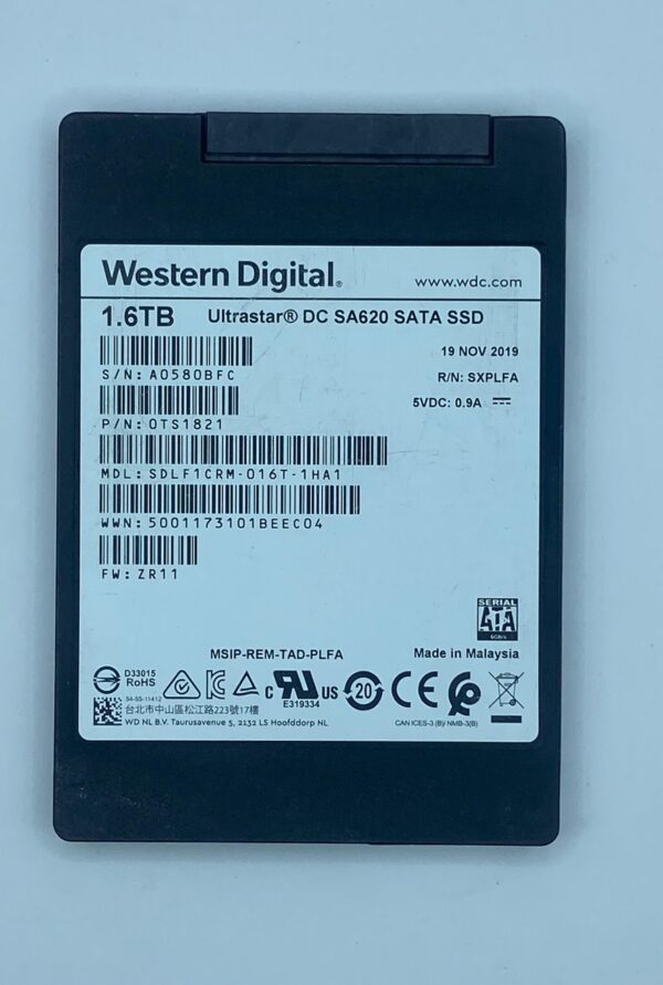 Ssd Western 1.6tb 2.5 Sata 6gb 0ts1821 Sdlf1crm-016t-1ha1