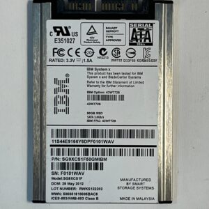 SSD IBM 50GB 1,8 SATA 3GB 43W7729 43W7726
