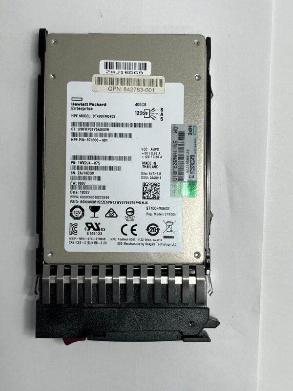 SSD HP MSA 400GB 12GBS SAS 841504-001 822552-001 871888
