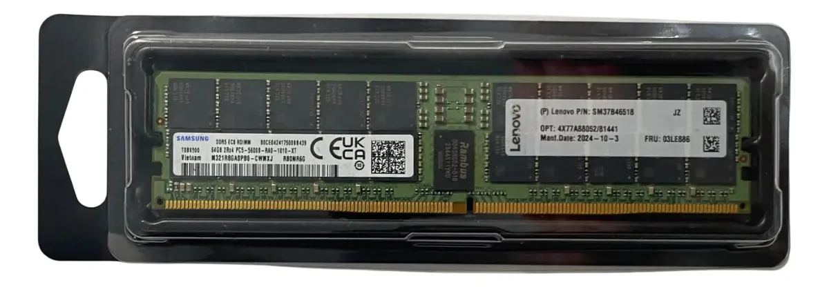 Memoria LENOVO 64GB DDR5-5600 RDIMM 03LE886 - Imagem 2