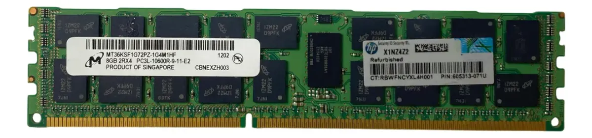 Memória HP 8GB 2Rx4 DDR3-1333 RDIMM 647897-B21 664690-001 - Imagem 3