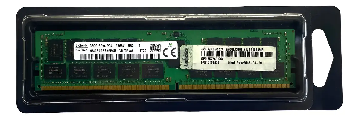 MEMORIA LENOVO 32GB DDR4-2666 RDIMM 01DE974 - Imagem 2