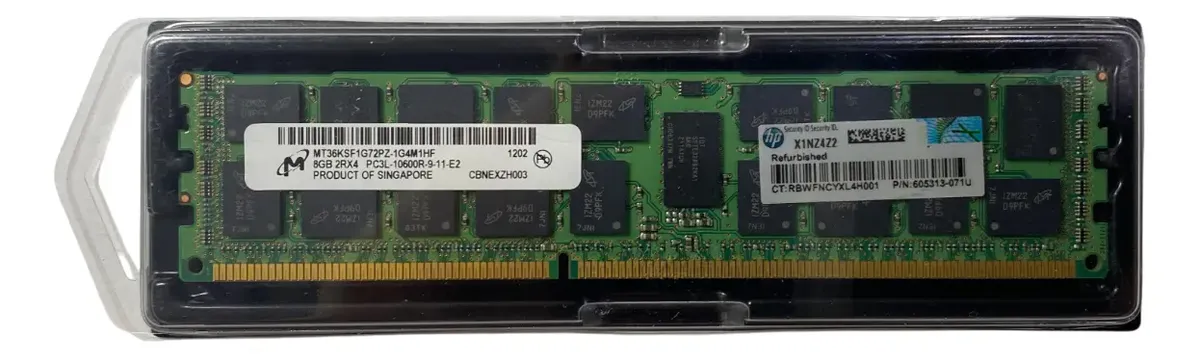 Memória HP 8GB 2Rx4 DDR3-1333 RDIMM 647897-B21 664690-001 - Imagem 2