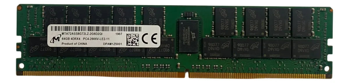 Memoria Micron 64GB DDR4-2666V LRDIMM MTA72ASS8G72LZ-2G6 - Imagem 3