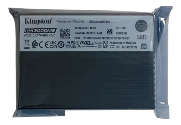 SSD Kingston DC3000ME 3.84TB NVMe U.2 2,5 PCIe 5.0 SEDC3000ME/3T8 - Imagem 2