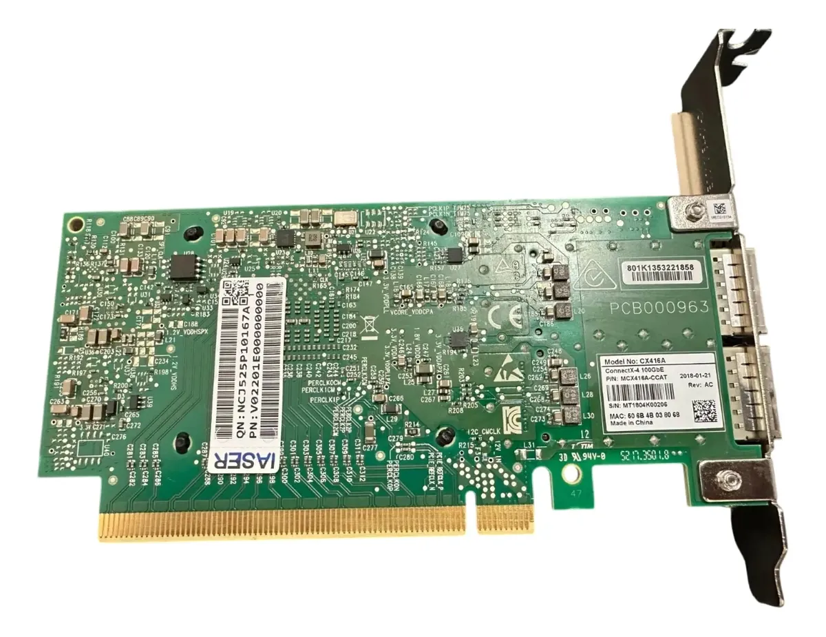 Placa Rede Mellanox Connect X-4 100GB QSFP+ 2-Port 0R47WW R47WW - Imagem 3