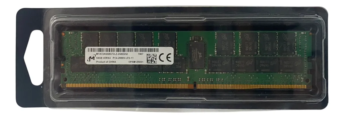 Memoria Micron 64GB DDR4-2666V LRDIMM MTA72ASS8G72LZ-2G6 - Imagem 2