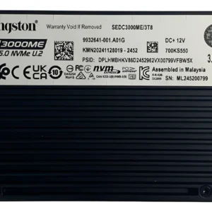 SSD Kingston DC3000ME 3.84TB NVMe U.2 2,5 PCIe 5.0 SEDC3000ME/3T8