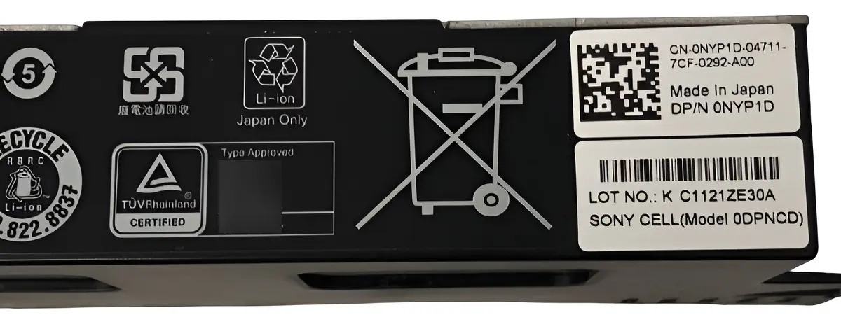 Bateria DELL CML FS8600 0NYP1D NYP1D 0DPNCD DPNCD - Imagem 8