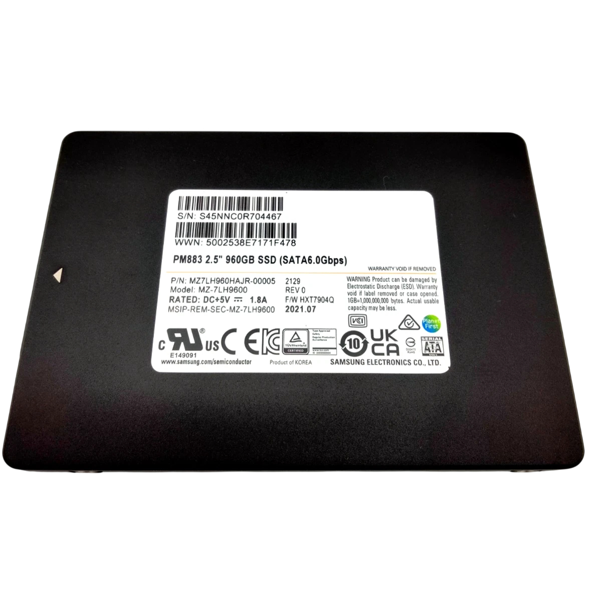 SSD Samsung 883 DCT 960GB 2,5 SATA 6GB MZ-7LH9600 MZ7LH960HAJR - Imagem 2