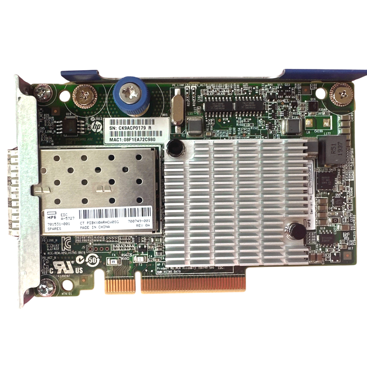 Placa de Rede HP 534FLR 10GB SFP+ 2-Port 701531-001 700751-B21 - Imagem 2