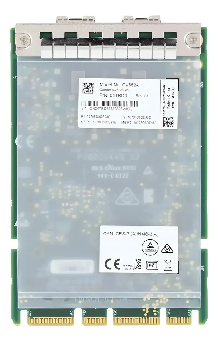 Placa de Rede DELL ConnectX-5 25Gb SFP28 2-Port 04TRD3 4TRD3 - Imagem 3