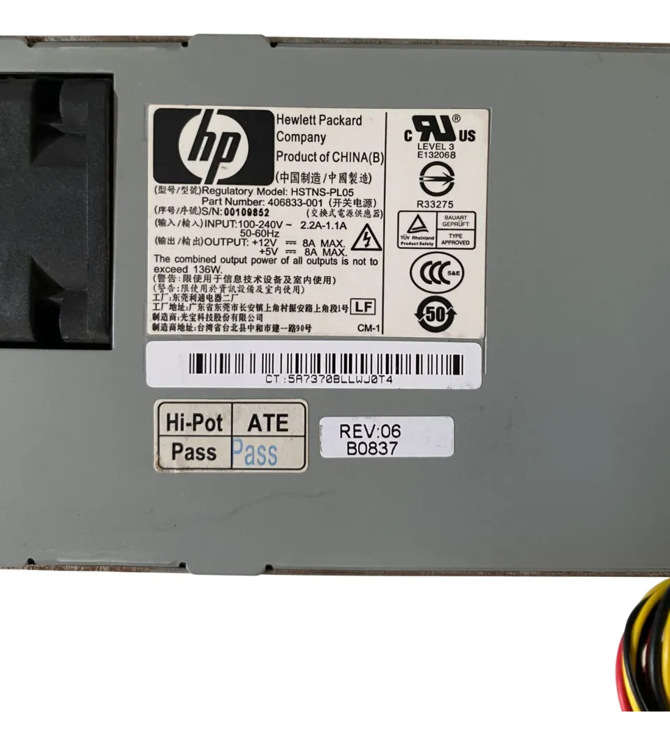 Fonte HP 136W 406833-001 - Imagem 5
