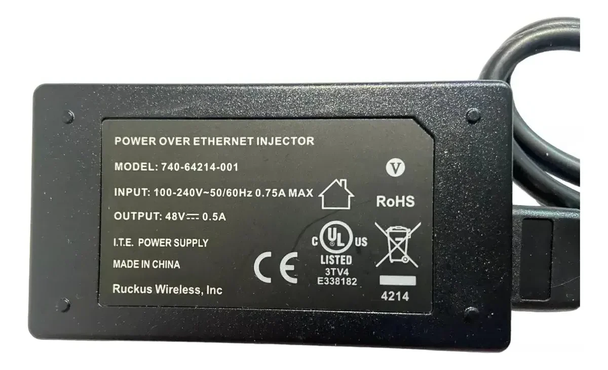 Adaptador Fonte Ruckus PoE 48V RJ45 740-64214-001 - Imagem 4