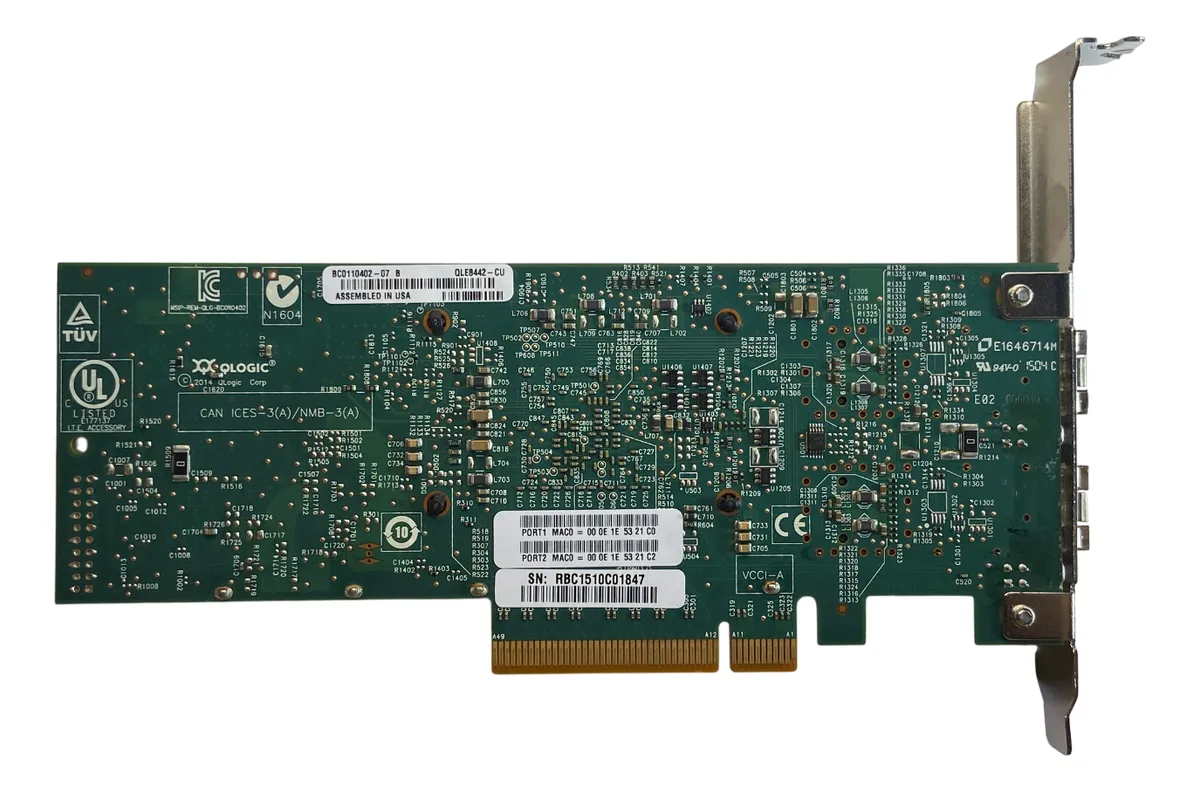 Placa de Rede QLogic QLE8442-CU 10GB SFP+ 2-Port BC0110402-07 - Imagem 3