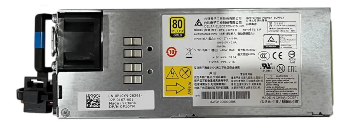 Fonte DELL 460W DPS-460KB 0P10YN P10YN - Imagem 2