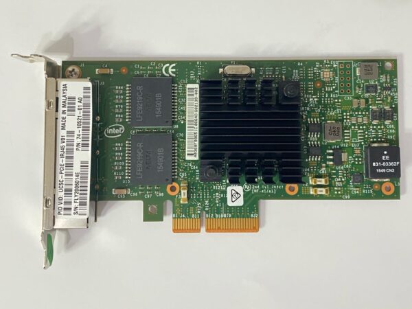 Placa de rede CISCO Intel I350-T4 RJ45 1GB 4-port UCSC-PCIE-IRJ45 74-10521-01