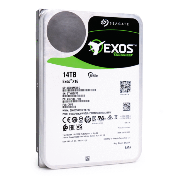 HD Seagate Exos X16 14TB 7.2K 3,5 SATA ST14000NM005G