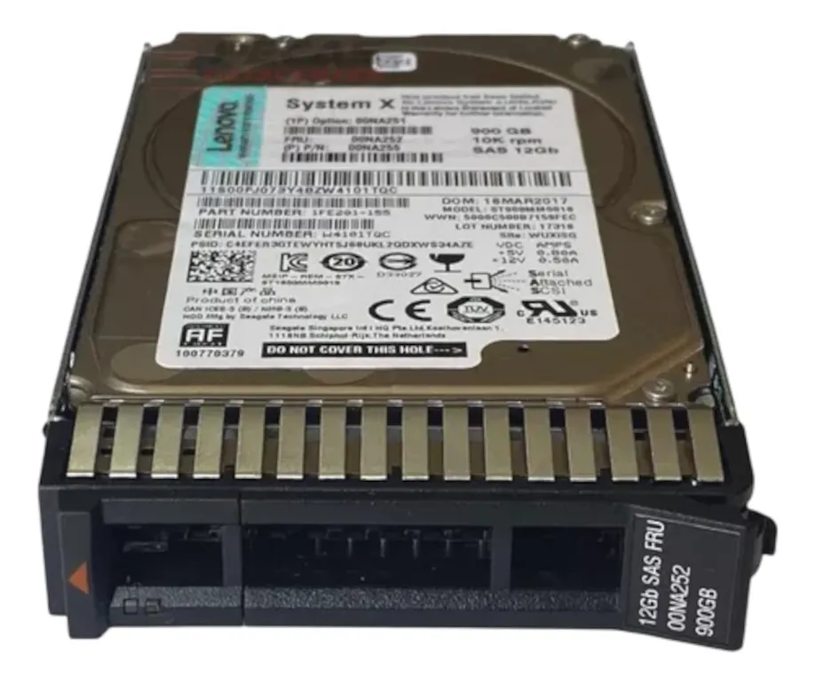 HD LENOVO 900GB 10K SAS 12G 2.5 G3HS 00NA251 00NA252 00NA255 seminovo - Imagem 2