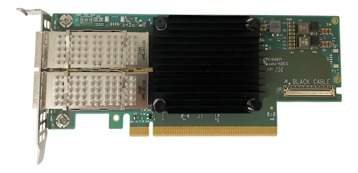 Placa de Rede Mellanox ConnectX-6 HDR100/100GB QSFP56 2-Port CX653106A - Imagem 2