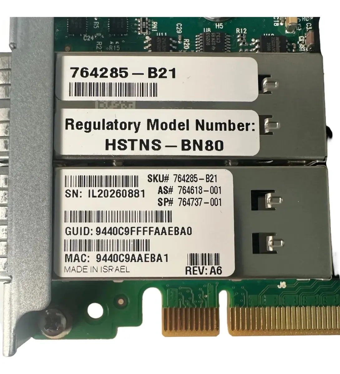 Placa de Rede HP 544+FLR-QSFP 10/40GB FDR SFP+ 2-Port LOM 764737-001 - Imagem 4