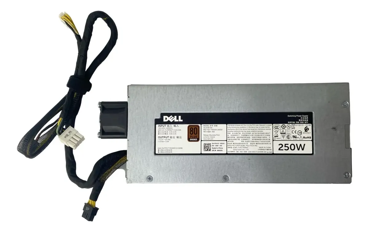 Fonte DELL 250W AC R230 0D09YF D09YF 0P59VM P59VM - Imagem 2