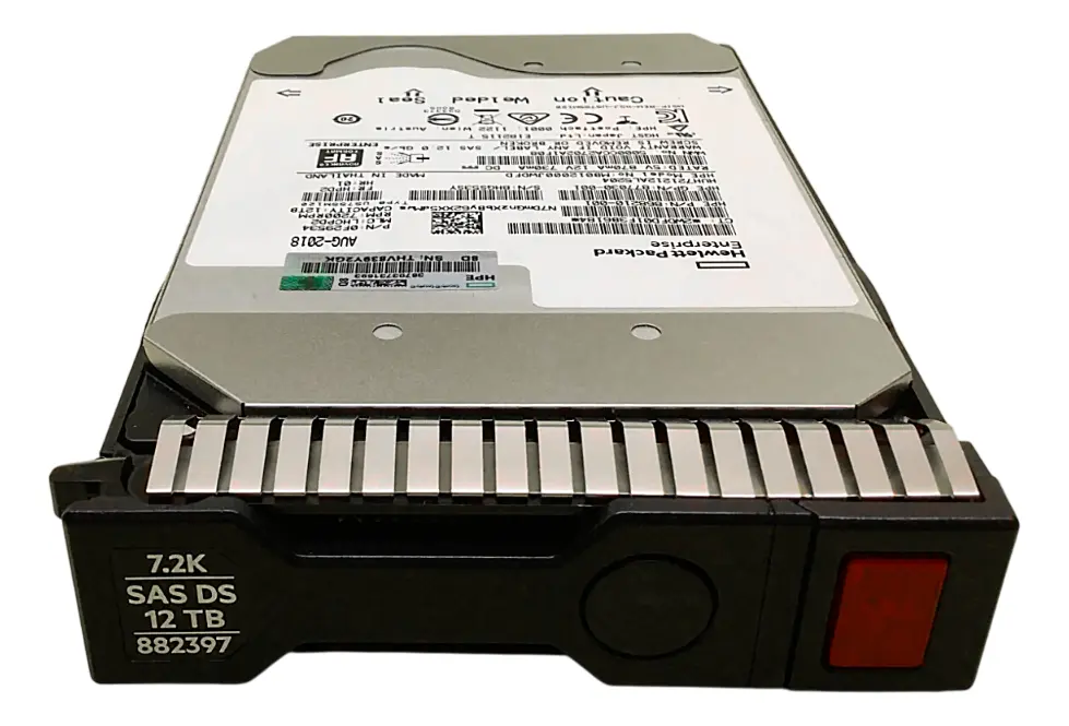 HD HP 12TB 7.2K 3,5 SAS 12GBPs 882397-001 881779-B21 seminovo - Imagem 2