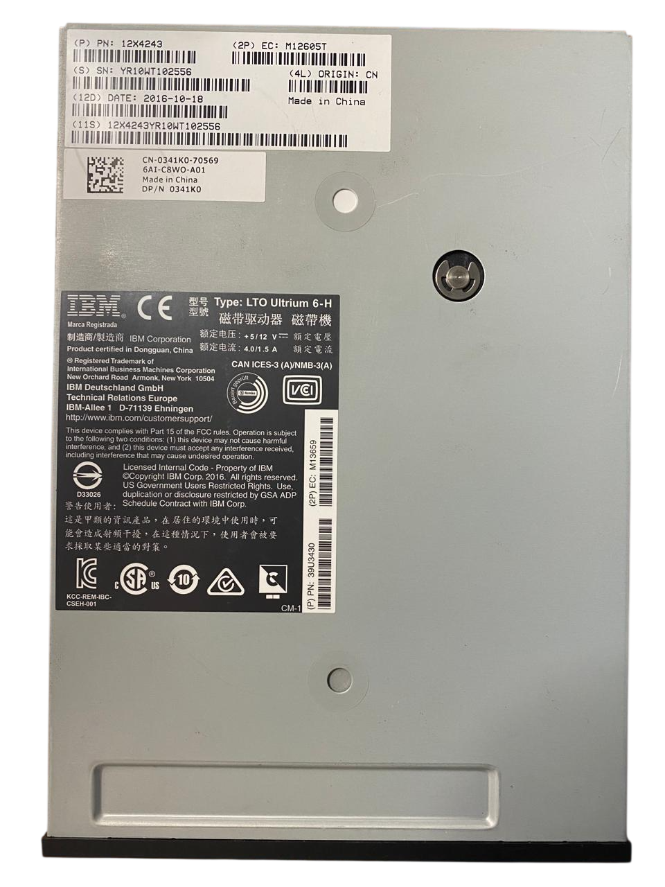 IBM LTO-6 Ultrium SAS HH Interna 35P1049 12X5045 35P1266 - Imagem 2